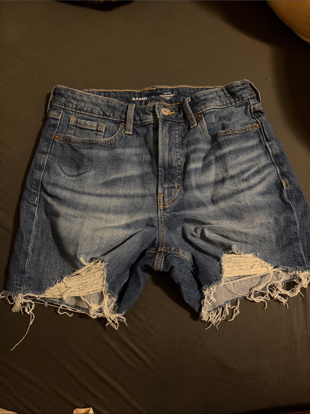 Old Navy Blue Distressed Denim Cutoff Shorts